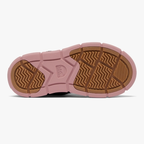 Sorel Explorer III Black and Mauve Slip-On Boots - Picture 4 of 12